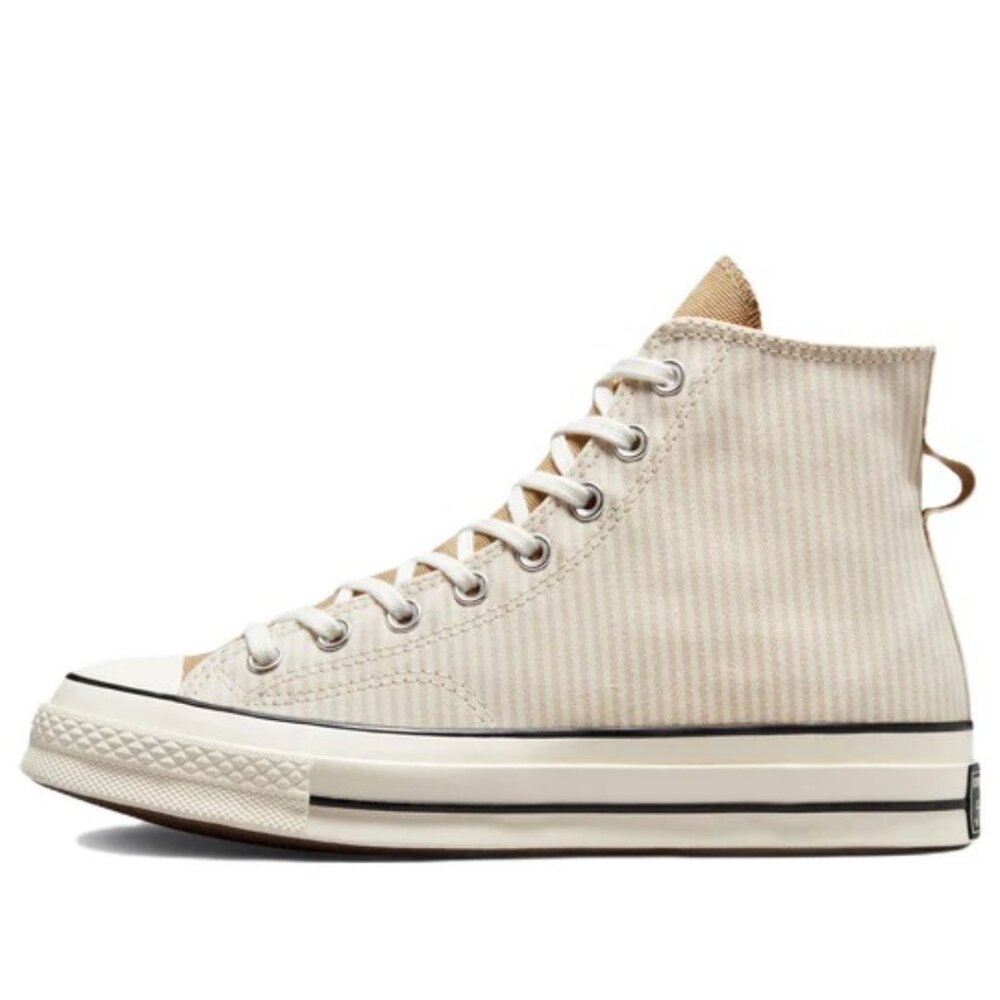 Converse Chuck 70 Shoes High Strip Beige Desert Canvas Women's Sneakers A00473C